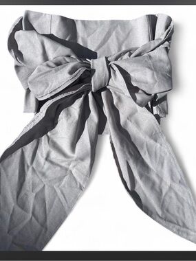 Strapless Bow Front Bandeau Crop Top | Size Small